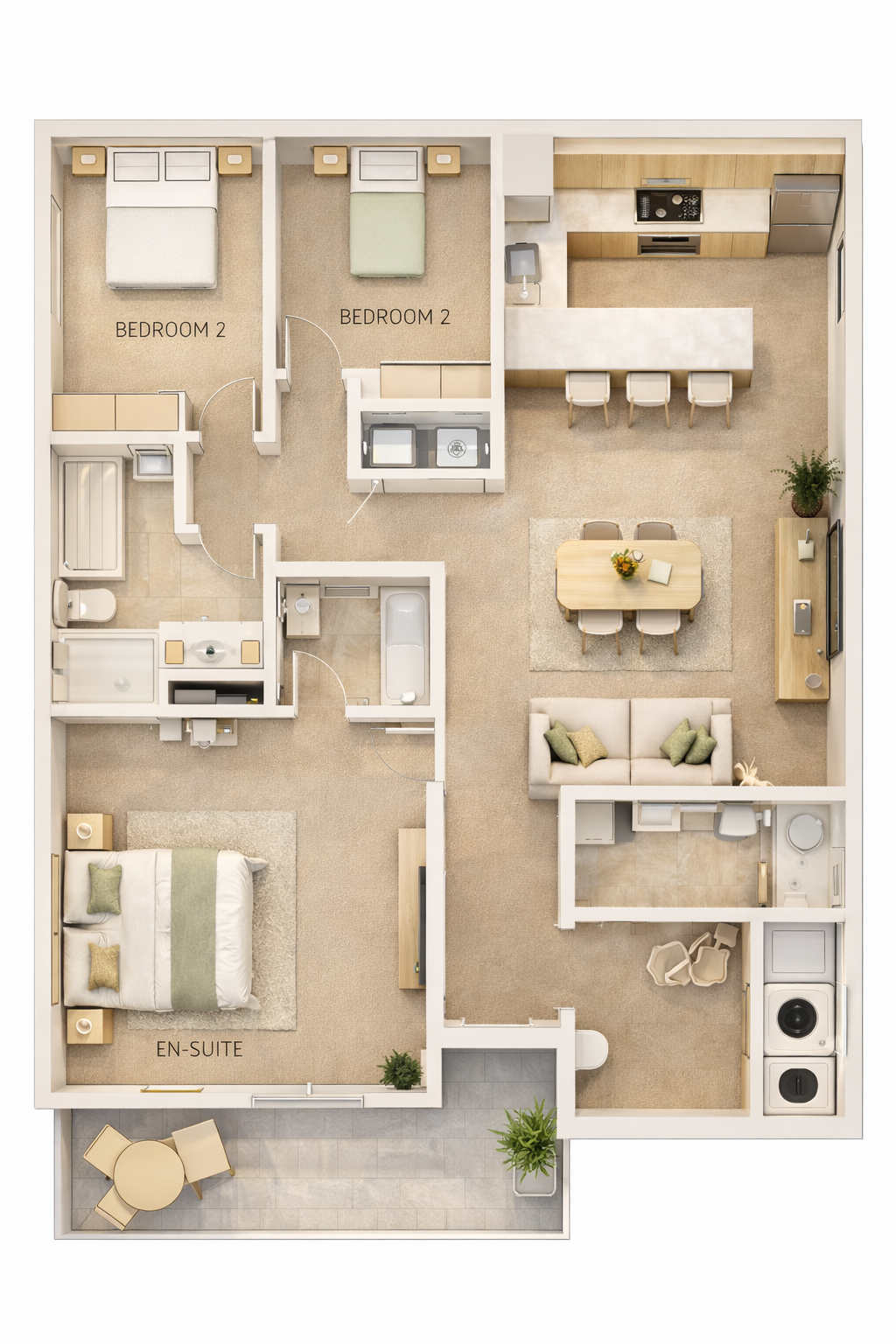 3BR Floor Plan
