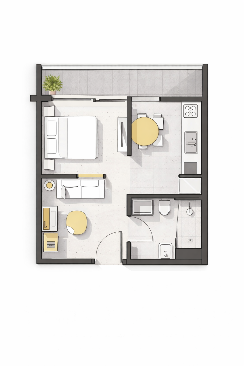 Studio Floor Plan